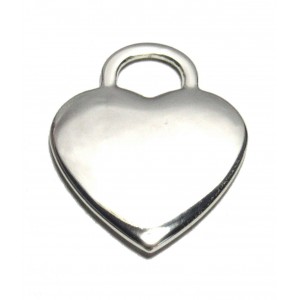 Heart, 21x21mm, nickel-plated