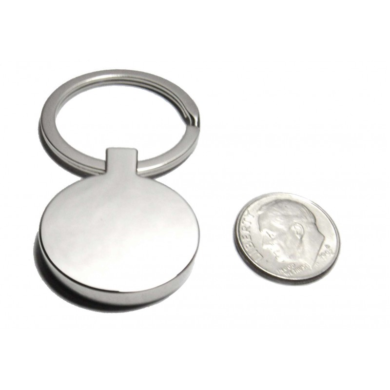 Circle key-chain, 30x52mm, nickel-plated 