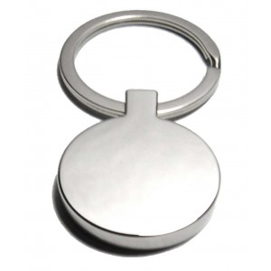 Circle key-chain, 30x52mm, nickel-plated 