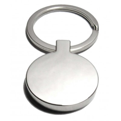 Circle key-chain, 30x52mm, nickel-plated 