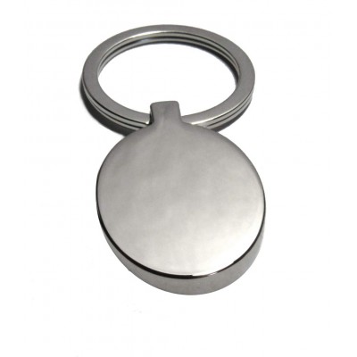 Oval key-chain, 30x60mm, nickel-plated Oval key-chain, 30x60mm, nickel-plated