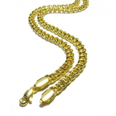 Curb Necklace, 6 mm x 24 in, gold-plated