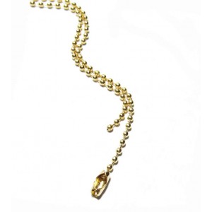 Dainty ball-chain, 22", 1.5mm, gold-plated