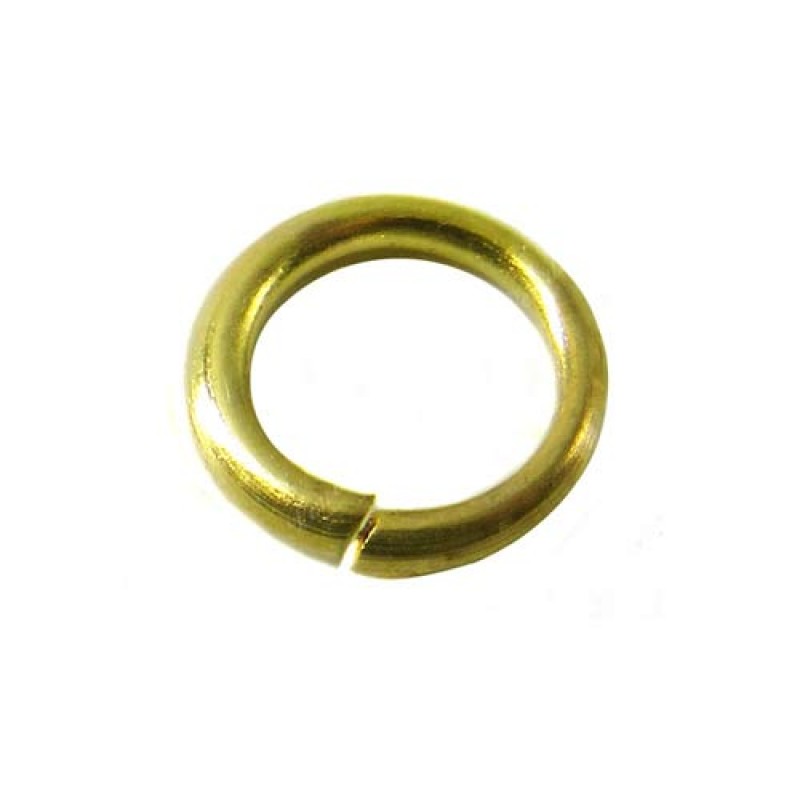 Hoop, 5 mm x 1.4 mm wire diam., gold-plated (S)