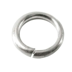 Hoop, 10 mm x 1.4 mm wire diam., nickel-plated (M)