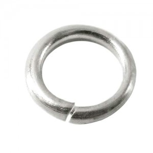 Hoop, 10 mm x 1.4 mm wire diam., nickel-plated (M)