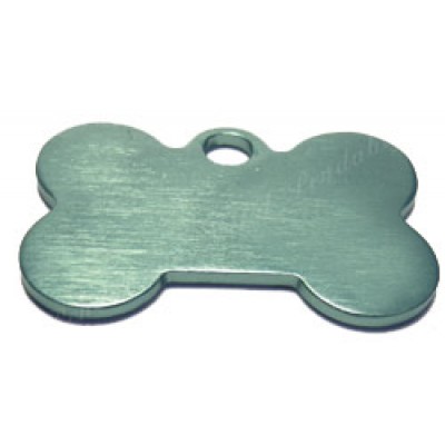Bone, 31.75 x 21.3mm, 1.5mm, anodized aluminum, green Bone, 31.75 x 21.3mm, 1.5mm, anodized aluminum, green
