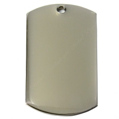 Color Dog Tag, 29x50mm, Epoxy, nickel-plated