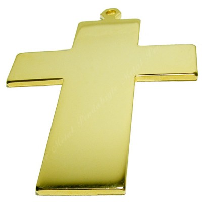 Cross, 38x54mm, gold-plated (1-pc)