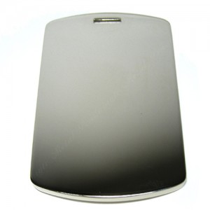 Dog tag, 50x80mm, nickel-plated, XL