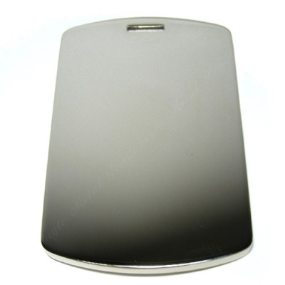 Dog tag, 50x80mm, nickel-plated, XL Dog tag, 50x80mm, nickel-plated, XL