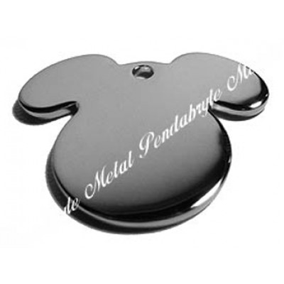 Color Puppy-Face, 30x26mm, nickel-plated