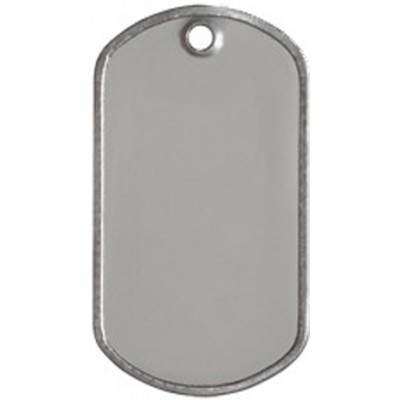 (25-PC pack) Stainless-steel dog tag, 29x50mm, embossable (25-PC pack) Stainless-steel dog tag, 29x50mm, embossable