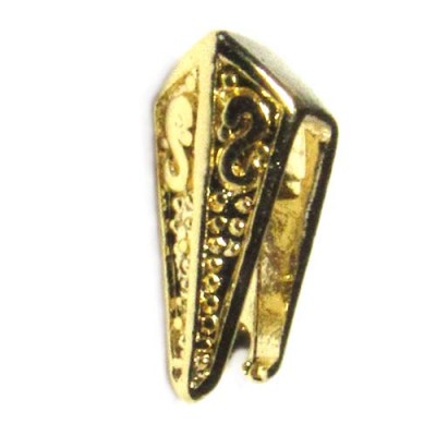 (25-PC pack) Sculpted-Hook 9x15mm, gold-plated (M) (25-PC pack) Sculpted-Hook 9x15mm, gold-plated (M)