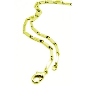 Stylish-necklace, 38", 2.0mm, gold-plated