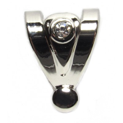 (25-PC pack) Cubic Hook 16x20mm, nickel-plated (L)