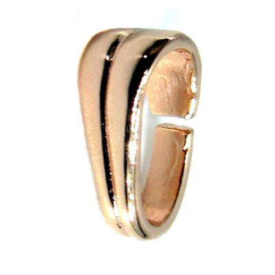 (25-PC pack) Styled-hook, 3mm X 8mm, rose gold-plated (S)