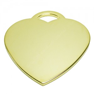 Heart, Arch-Style, 36x38mm, gold-plated