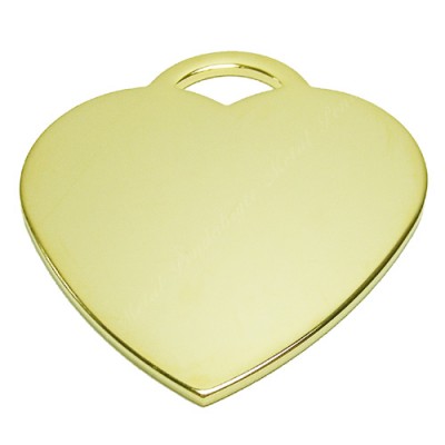 Heart, Arch-Style, 36x38mm, gold-plated