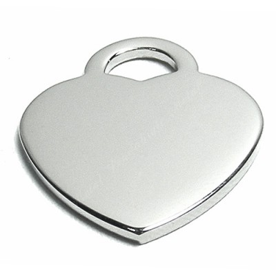 Heart, arch-style, 21x22mm, nickel-plated
