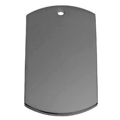 Black-Tone Dog Tag (29 × 50 mm) – Wholesale Engraving Blank Black-Tone Dog Tag (29 × 50 mm) – Wholesale Engraving Blank
