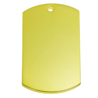 Dog Tag, 29x50mm, gold-plated