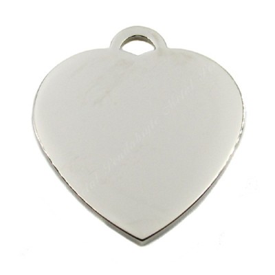 Heart, 22x24mm, nickel-plated Heart, 22x24mm, nickel-plated