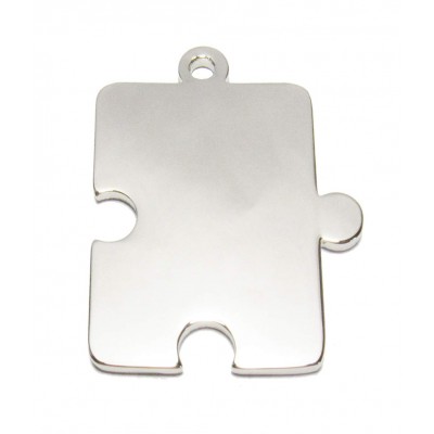 Puzzle, 30x38mm, nickel-plated