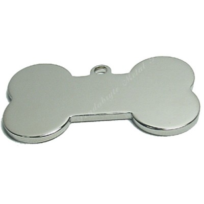 Bone, 60x32mm, nickel-plated, L