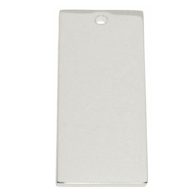 Rectangle, long, 18x45mm, stainless-steel