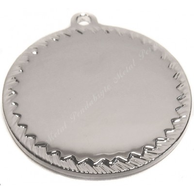 Circle, 26x26mm, nickel-plated, diamond-cut edge Circle, 26x26mm, nickel-plated, diamond-cut edge