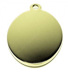 Oval, 23x29mm, gold-plated