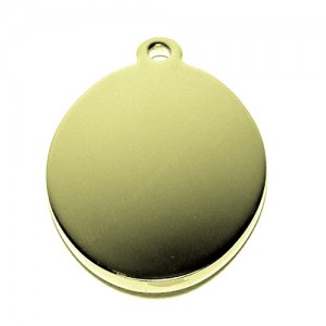 Oval, 16x20mm, gold-plated