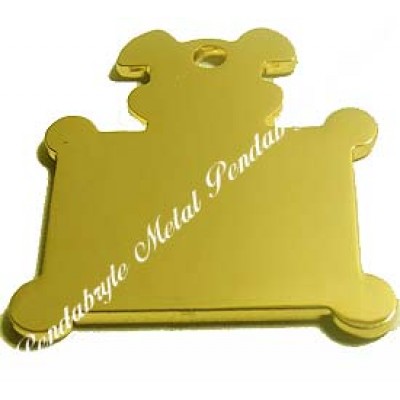 Puppy-Pendant, 25x30mm, gold-plated Puppy-Pendant, 25x30mm, gold-plated