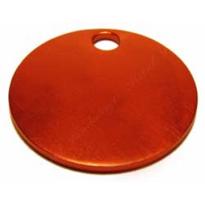 Circle, 25x25mm, 1.5mm, anodized aluminum, red