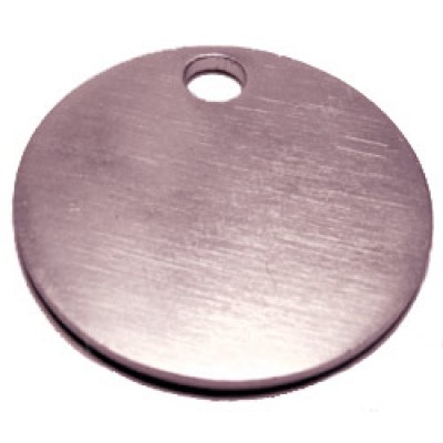 Circle, 25x25mm, 1.5mm, anodized aluminum, silver-tone Circle, 25x25mm, 1.5mm, anodized aluminum, silver-tone