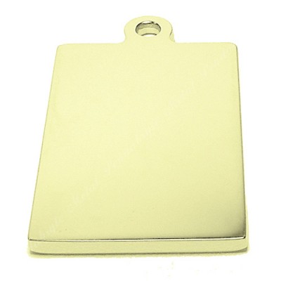 Rectangle, 20x30mm, gold-plated