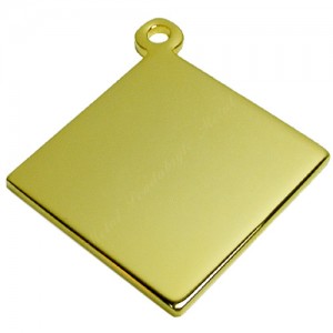 Diamond, 33x33mm, gold-plated Diamond, 33x33mm, gold-plated