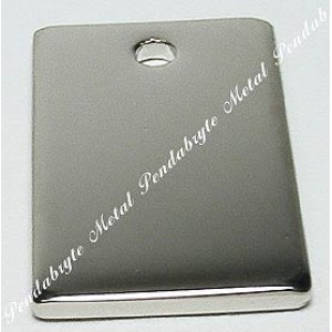 Rectangle, 15x25mm, nickel-plated