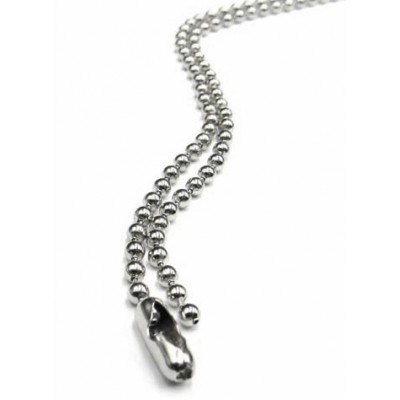 Ball-chain, 30", 2.3mm, nickel-plated