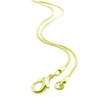 Dainty spaghetti necklace, 18", 1.5mm, gold-plated IPG