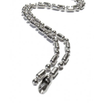Sausage-chain, 38", 4.5mm, nickel-plated (XL) Sausage-chain, 38", 4.5mm, nickel-plated (XL)