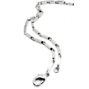 Stylish-necklace, 30", 2.0mm, nickel-plated