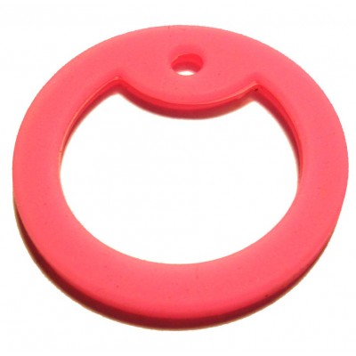 (25-PC pack) Silicone dog tag guard for 29x50 dog tag, Pink