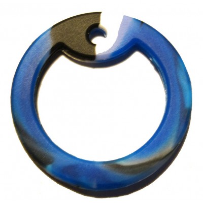 (25-PC pack) Silicone dog tag guard for 29x50 dog tag, Cammo-Sky Blue