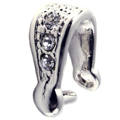 (25-PC pack) Cubic Hook  12x18mm, nickel-plated (L)